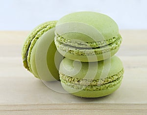 Green macarons photo