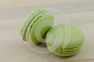 Green macarons photo