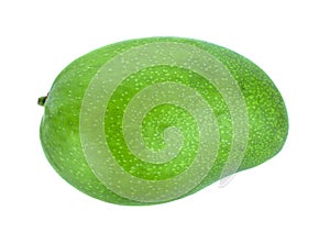 Green mango isolate on white background