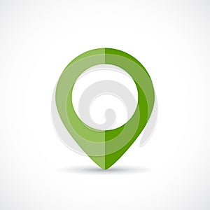 Green map marker