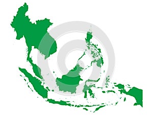 Green Map of Southeast Asia