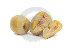 Green marinated oilve