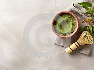 green matcha tea