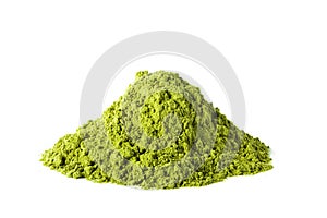 Green matcha tea powder photo