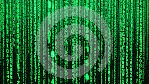 Green matrix code flow