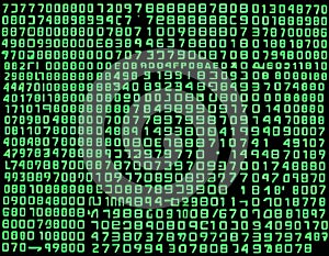 Green Matrix Code Stream AI Generated