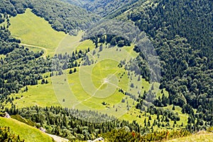 Image of the meadows in The Vratna valley at the national park Mala Fatra, Slovakia