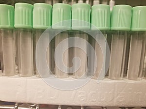 Green Medical Blood Tubes for Taking Blood