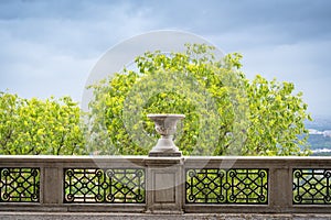 Simmetrical Balcony of the italian park photo