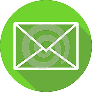 Green message icon