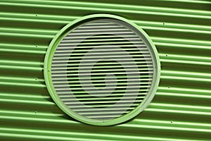 Green metal air vent