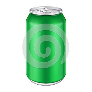 Green Metal Aluminum Beverage Drink Can 500ml.