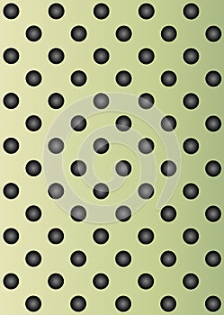 Green metal stainless steel aluminum perforated pattern texture mesh background