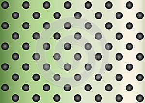 Green metal stainless steel aluminum perforated pattern texture mesh background