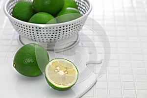 Green Meyer lemons photo