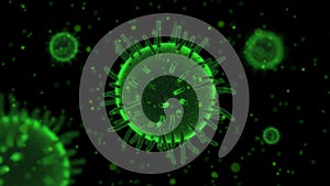 Green microbes or bacteria