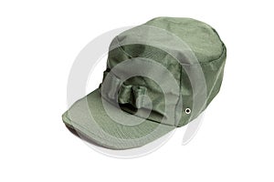 Green military cap