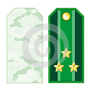 Green Military Shoulder Straps
