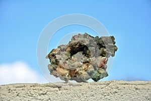 Green mineral stone