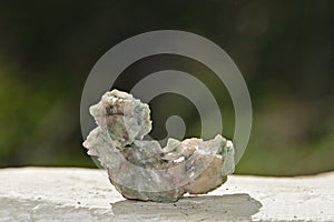 Green mineral stone