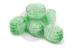 Green mint candy