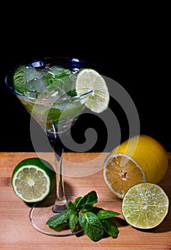 green mint drink mahito.