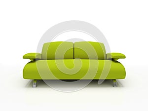 Green modern sofa