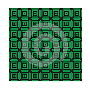 Green monochrome geometrical patterns. Vector, EPS 10