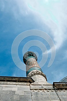 Green mosque Yesil Cami minaret in iznik