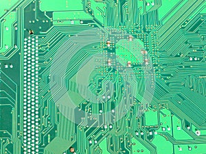 Green motherboard circuit