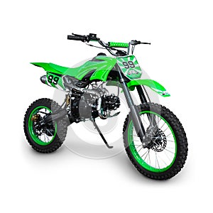 Green Motocross bike photo