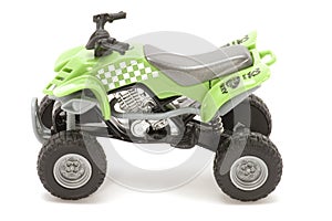 Green motor bike