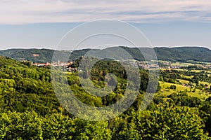 Green Mountainous Landscape in Odenwald