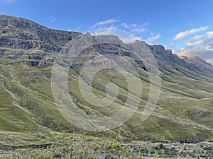 Green Mountains Drakensberg Sani Pass Lesotho