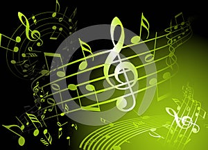 Green music theme