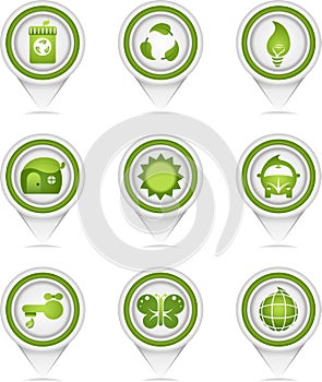 Green nature pointers