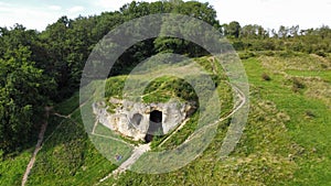 green  nature  ruins