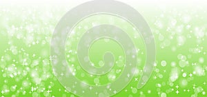 Green Nature Sparkle Vector Background Design