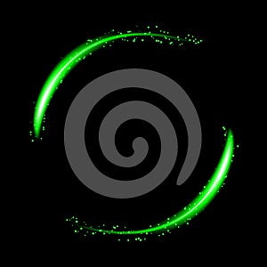 Green neon background