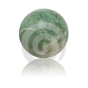 Green nephrite ball photo