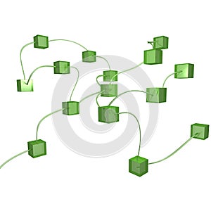 Green network illustration