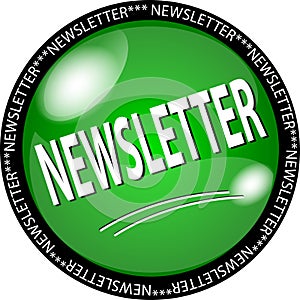 Green newsletter button