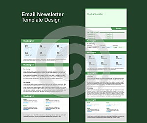 Green Newsletter Template email marketing newsletter