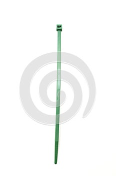 Green nylon cable tie