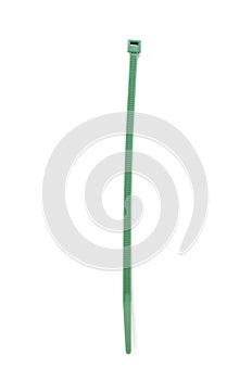 Green nylon cable tie