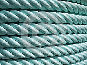 Green Nylon rope photo