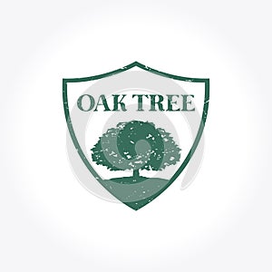 Green Oak Tree Logo