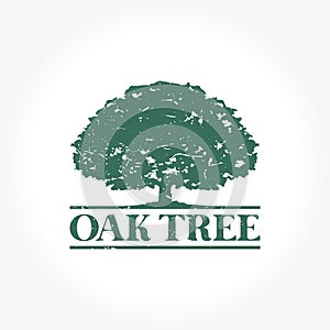 Green Oak Tree Logo