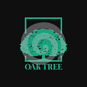 Green Oak Tree Logo