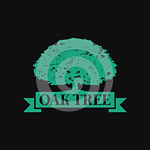 Green Oak Tree Logo